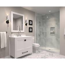 Swan Contour 43 In W X 22 In D Solid Surface Vanity Top With Sink In White Cv2243 010 The Home Depot In 2020 Bathroom Model Simple Bathroom Bathroom Design
