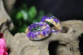 Pin On Resin Rings Wood Rings Flower Resin Ring