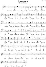 Noten gratis akkordeon / akkordeon noten : Schneewalzer Von Thomas Koschat Noten