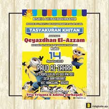 Solusinya dengan membuat undangan digital. Undangan Digital Khitanan Tema Minions By Digitalin Aja Shopee Indonesia