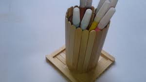 Tempat Pensil Cantik Dari Stik Es Krim Youtube