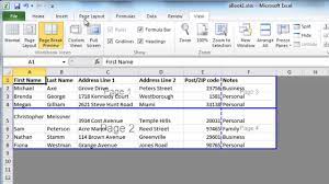 We select any cell from d11 to d16, in order to delete the page break directly to its left. How To Remove Excel 2010 Page Breaks Youtube