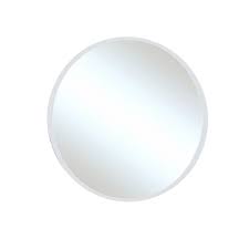 Bellaterra Home Calais 27 In X 27 In Round Single Frameless Wall Mirror In Glass Vanity Wall Mirror Classic Wall Mirrors Contemporary Bathroom Mirrors
