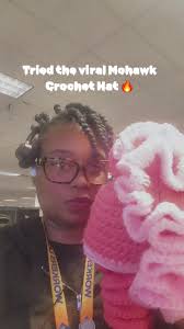 Ombre Crochet Hat Mohawk