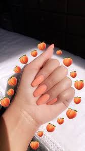 It would be so much better with. White Ombre Acrylic Nails Coffin Nails Peach Acrylic Nails Ombre Acrylic Nails Simple Nails