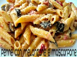 Scopri quali sono gli ingredienti e il procedimento di questa golosa ricetta. Penne Con Melanzane E Mascarpone Sciue Sciue