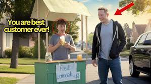 Elon Musk Buys a Cup of Lemonade—Days Later, the Kid Receives an  Unbelievable Gift! - YouTube