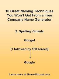 Some Years Back A Search Engine Called Backrub Was Looking For A New Name Implying Multitud Business Name Generator Free Company Name Generator Name Generator