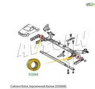 Сайлентблок торсионной балки (4003398)