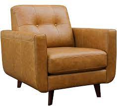 100% top grain leather on all seating areas with leather splits on outside. Amazon Com Amazon Brand Rivet Sloane Mid Century Modern Leather Living Room Armchair 32 7 W Caramel Furniture Decor