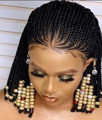 Bestseller Cornrow Braid Ghana Weaving Braided Wig Frontal Etsy In 2021 African Hair Braiding Styles Braided Hairstyles African Braids Hairstyles