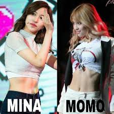 Choose The Best Abs Mina Or Momo Twice Oh God I Could Never Choose They Re Both So Hot Mulheres Bonitas Mulheres Cantores