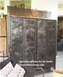 Vestiaire Rivete Ancien Industriel Inspirationrecup Com Vous Propose Cet Ancien Vestiaire Industriel Vestiaire Industriel Decoration Maison Armoire De Cuisine