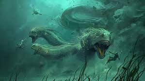 This is because the deep sea anglerfish have evolved to have a very bizarre reproductive cycle. Creature Deep Sea Sea Monsters Underwater Fantasy Art Hd Wallpaper Wallpaperbetter