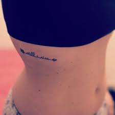 Love Sarah Hyland S Arrow Tattoo See 30 More Ink Ideas Tattoos On Side Ribs Arrow Tattoos Small Arrow Tattoos