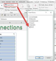 Connect Slicers To Multiple Excel Pivot Tables Myexcelonline