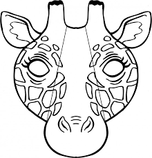 Coloriage la reine des neiges 2elsa et trolls. Coloriage Masque De Girafe Dessin Gratuit A Imprimer