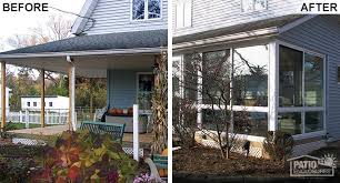 Wraparound porches are frequently seen on farmhouses. Three Season Room Addition Cleveland Patio Enclosures