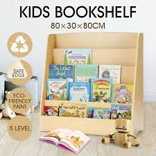 Drover 180 display cabinet *solid pine. 5 Level Kids Bookshelf Bookcase Rack Toy Storage Organizer Display Wood Shelf