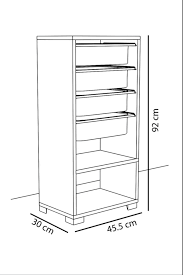 40,5 cm derinlik :30 cm yükseklik 10 cm ürün hakkında: 4 Sepetli Sari Cok Amacli Dolap