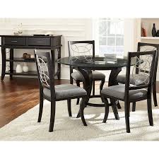 By nathan james (33) kenji walnut dining table. Steve Silver Set Of 2 Cayman Contemporary Gray Fabric Side Chair Lowes Com Round Pedestal Dining Table Black Dining Set Dining Room Sets