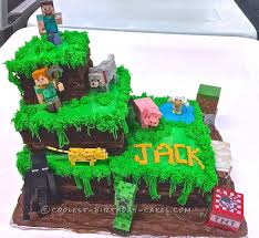 Easiest Minecraft Cake Ever Minecraft Birthday Cake Easy Minecraft Cake Homemade Minecraft Cakes