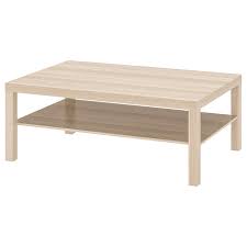 The rectangular construction is made of wood. Lack White Stained Oak Effect Coffee Table 118x78 Cm Ikea