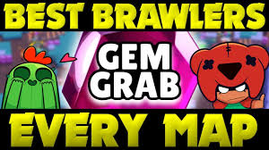 Want to know what brawler is the best? Best Brawlers In Each Map For Randoms Or Teams In Gem Grab Brawl Stars Map Breakdown Guide Youtube