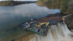 Maybe you would like to learn more about one of these? Drone Footage Barge Dislodged Near Stevens Creek Dam Youtube