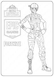 Coloring pages proudly powered by wordpress. Free Printable Fortnite Elite Agent Skin Coloring Pages