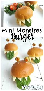 Mini Monstre Burger Wooloo Food Recipes Kids Meals
