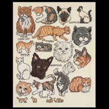 Christmas village cross stitch picture small but very lovely design reflecting a quiet winter scene. Pattern Friday Cross Stitch Cats Galore Download