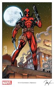 Deapool By Jim Lee From Impel S X Men Trading Card Series 1992 Remastered With Digital Colors By Israel Silva As Deadpool Heros Deco Chambre Enfant