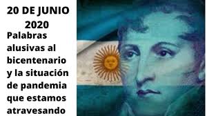 Pequeño video por el dia de la bandera argentina :). Palabras Dia De La Bandera 2020 En Tiempos De Pandemia Youtube
