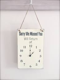 Business Sign Will Return Clock Sign Store Hour Sign Custom Sign Store Sign Boutique Sign Hanging Business Si Store Hours Sign Business Signs Custom Sign