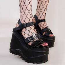 Shop our gothic boots at attitude clothing! Shoes Aesthetic Egirl Gothic Harajuku Grunge Store