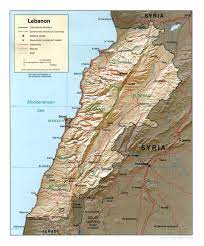 Preporučićemo vam najjeftinije i najudobnije ponude letova za vas za lebanon (nh)! Map Of Lebanon Relief Map Weltkarte Com Karten Und Stadtplane Der Welt