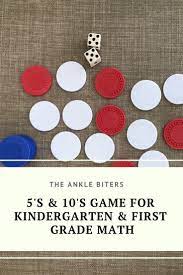 5 S 10 S Math Game For Kindergarten The Ankle Biters Kindergarten Math Games Kindergarten Games Math Games