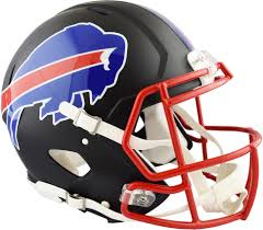 Buffalo bills used to only have a red buffalo on their helmets. Fanatics Authentic Riddell Buffalo Bills Black Matte Alternate Speed Full Size Pro Line Football Helmet Walmart Com Walmart Com