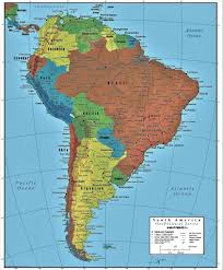 Mapa político grande de américa en colores. Mapa De America Del Sur Mapa Politico Y Fisico 2021