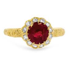 Sometimes other precious stones, like diamonds or pearls, may be on the ring along with the ruby. Art Nouveau Ruby Vintage Ring Ruby Brilliant Earth