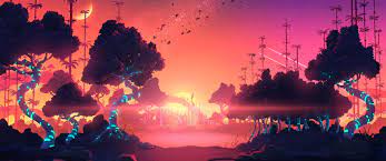 Space Forest 3440x1440 3440x1440 Wallpaper Wallpaper Space Wallpaper Earth