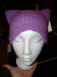 Women girls boys teens cute cat kitty ears knitted crochet cable rib hat cap beanie. The Easiest Kitty Hat You Will Ever Knit How To Make An Animal Hat Knitting On Cut Out Keep