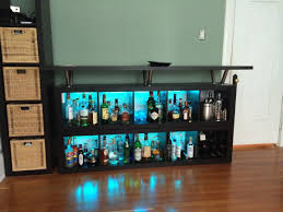 Expedit Home Bar Add Light And Texture Ikea Hackers In 2021 Diy Home Bar Bars For Home Bar Furniture