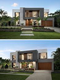The Design Of The Riviera Is Focused On Indoor Outdoor Living And Space For Entertaining Small Modern House Exterior Minimalist House Design House Front Design