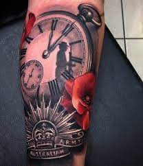 100 Awesome Watch Tattoo Designs Cuded Watch Tattoo Design Watch Tattoos Military Sleeve Tattoo