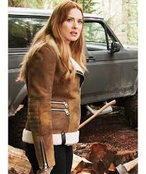 Virgin River Melinda Monroe Leather Shearling Jacket