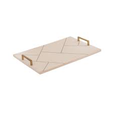 Dimond Home 8903 080 Houblon Tray Off White And Gold Elk Home Gold Handles Gold Tray