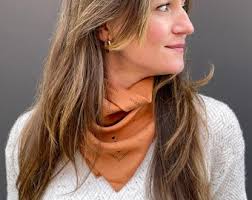 Melody Naturally Dyed + Hand Screen Printed Silk Bandana