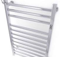 Brandon Basics Wall Mounted Electric Towel Warmer with Built-in Timer and  Hardwired and Plug in Options, Stainless Steel - Polished